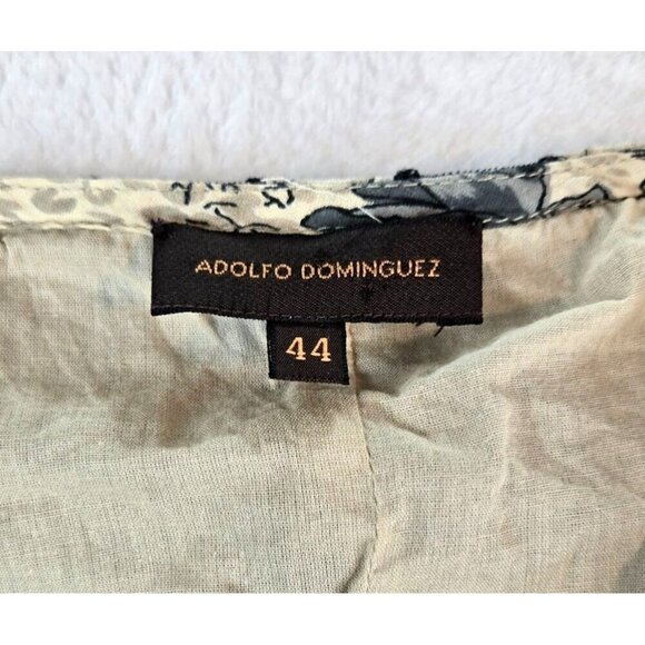 Adolfo Dominguez Ribbon Dress Skater Cocktail Party Sleeveless Sz 10 Above Knee - Picture 7 of 8